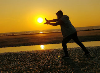 Sunset Beauty with a Boy