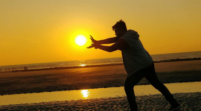 Sunset Beauty with a Boy